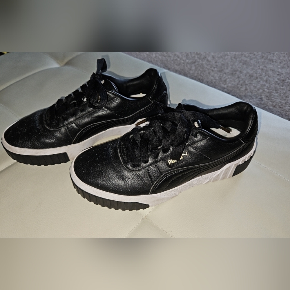 Puma Cali's Women's Black and White Sneakers